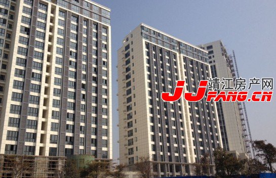 靖江润晖国际广场外墙接近完工(图2)