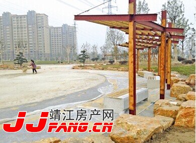 新港兴阜社区公园春节前将交付使用(图1)