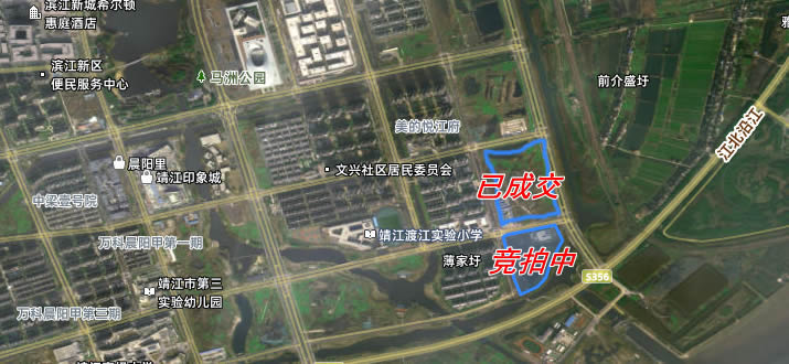 快讯：靖江滨江新城成交二宗“重磅级”地块(图1)